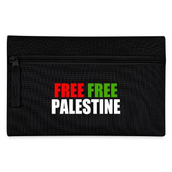 Free Free palestine - Federtasche - Schwarz - Vorne