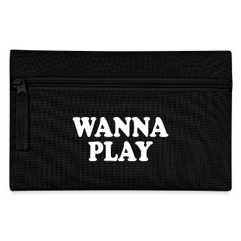 Wanna play - Pencil Case - black - Front