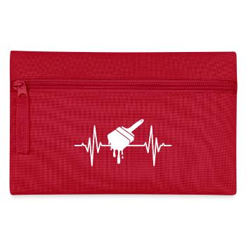 Malerbürste Herzlinie - Federtasche - Rot - Vorne