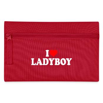 I love ladyboy - Federtasche - Rot - Vorne