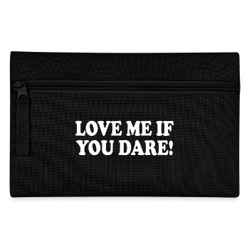 Love me if you dare - Federtasche - Schwarz - Vorne