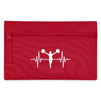 Cheerleader EKG Herzschlag - Federtasche - Rot - Vorne