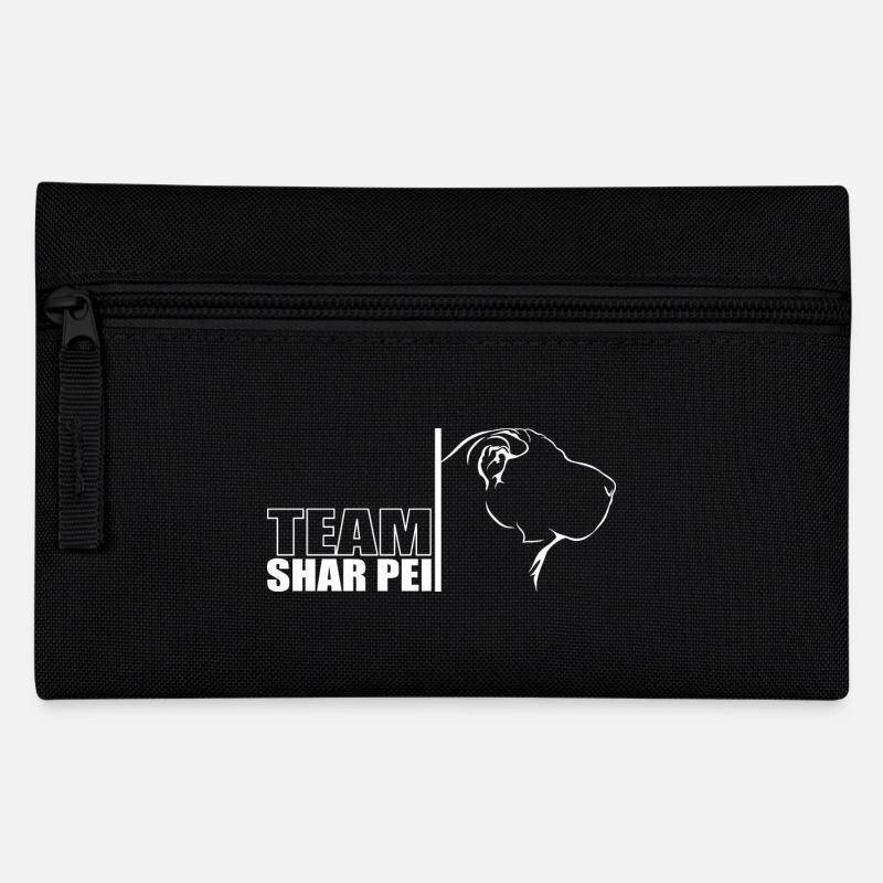 TEAM Shar Pei Hunde Hund Wilsigns - Federtasche - Schwarz
