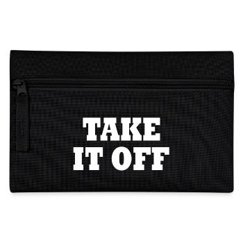Take it off - Federtasche - Schwarz - Vorne