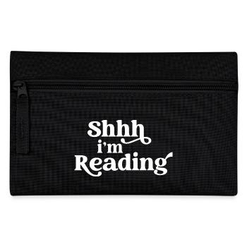 Pssst... Ich lese Bookworm Books Lover Fun - Federtasche - Schwarz - Vorne