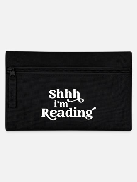 Pssst... Ich lese Bookworm Books Lover Fun - Federtasche - Schwarz