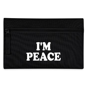 i come in peace im peace couple - Pencil Case - black - Front