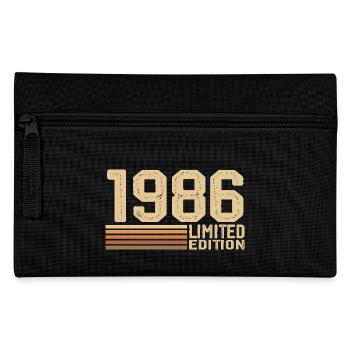 Born in 1986 Birthday - Gift 1986 Vintage 1986 - Pencil Case - black - Front