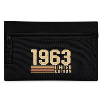 Jahrgang 1963 Geburtstag - Geschenk 1963 Jahrgang 1963 - Federtasche - Schwarz - Vorne