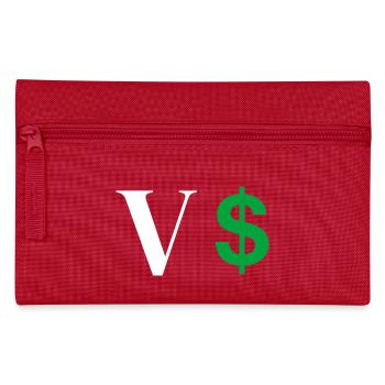 Lettre v dollar - Trousse - rouge - Devant