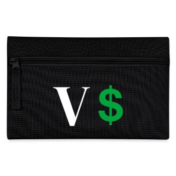 Lettre v dollar - Trousse - noir - Devant