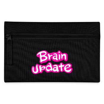 Brain Update Comic Font Pink. - Pencil Case - black - Front