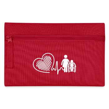 Nursing Aide Heartbeat - Pencil Case - red - Front