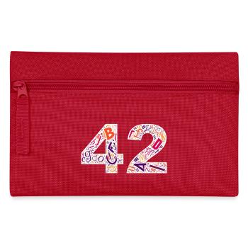 42 – The answer to life in typo style - Pencil Case - red - Front