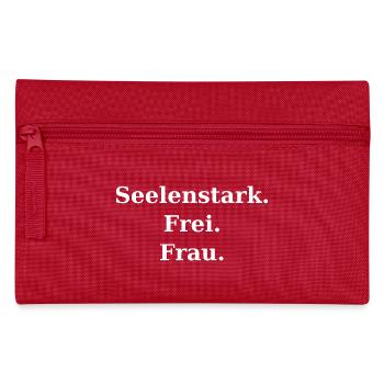 Seelenstark_Frei_Frau_weiss_4500x5400 - Trousse - rouge - Devant