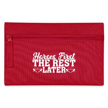 Les chevaux d’abord - Trousse - rouge - Devant