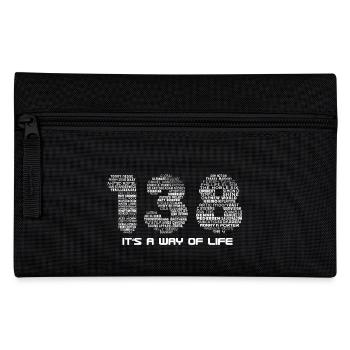 138 Trance (White Text) - Pencil Case - black - Front