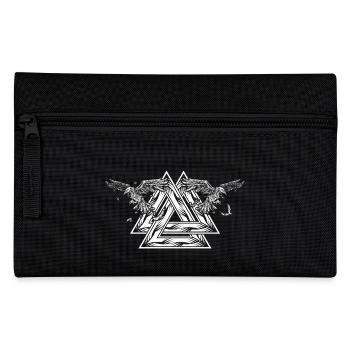 Valknut - Hugin & Munin - Federtasche - Schwarz - Vorne