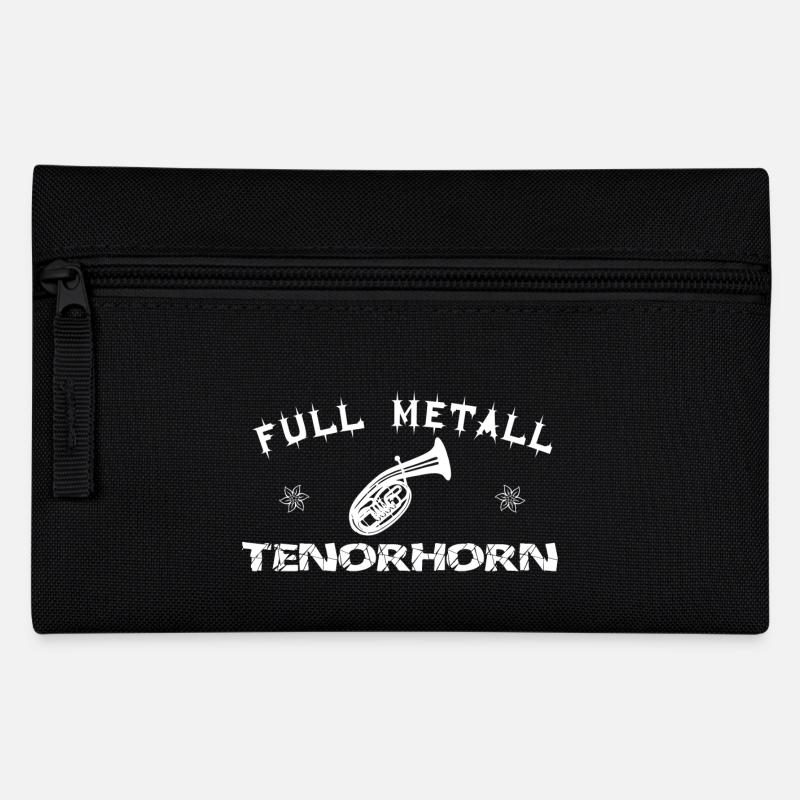 full-metall-tenorhorn - Federtasche - Schwarz