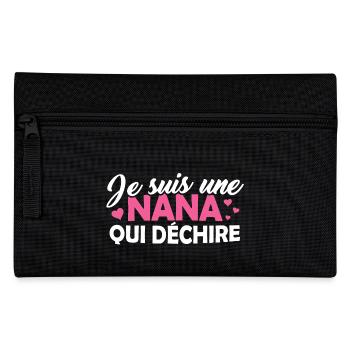 T-shirt pour Femme - Je suis une Nana qui déchire - Trousse - noir - Devant
