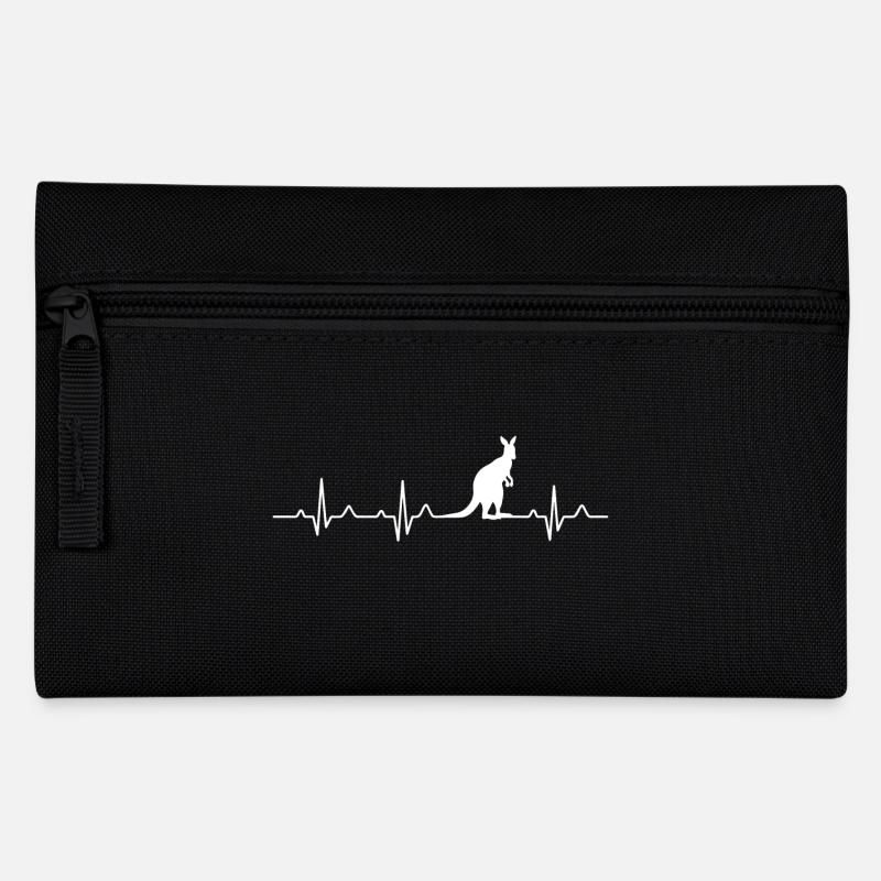 Kangaroo - Australia - Gift - Pencil Case - black