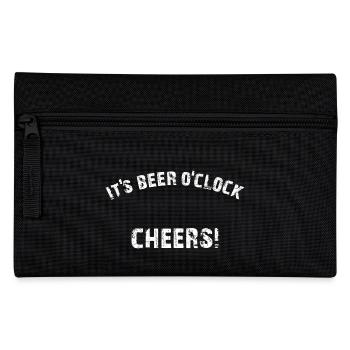 Beer o clock white - Federtasche - Schwarz - Vorne