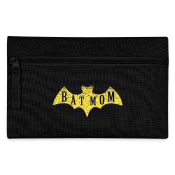 Womens Batmom Shirt Womens Funny Super Batmom - Pencil Case - black - Front