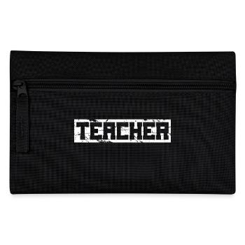 Grunge beunruhigt, Lehrer Geschenk - zurück zur Schule - Federtasche - Schwarz - Vorne