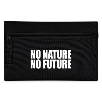 No nature no future - Pencil Case - black - Front