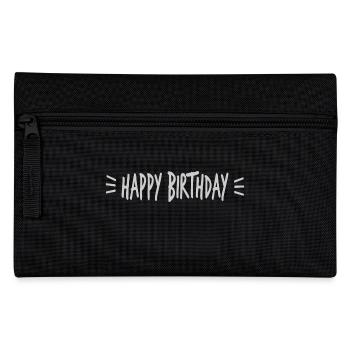 ANNIVERSARY. HAPPY BIRTHDAY. HAPPY BIRTHDAY. - Pencil Case - black - Front