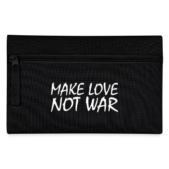 Make love not war - Federtasche - Schwarz - Vorne