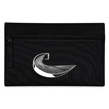 Geometric curve stairs - Pencil Case - black - Front