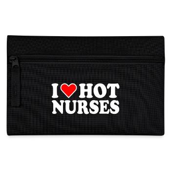 I love hot nurses - Federtasche - Schwarz - Vorne