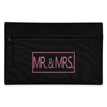 M. & Mme Couple marié Hommes & Femmes Cadeau de mariage - Trousse - noir - Devant