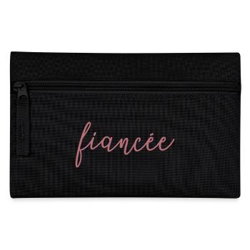 Fiancée Matching Engagement Wedding Honeymoon - Pencil Case - black - Front