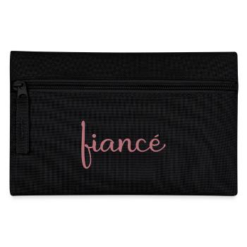 Verlobte Matching Verlobung Geschenk Hochzeit des Bräutigams - Federtasche - Schwarz - Vorne