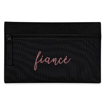 Fiancé Matching Engagement Gift Groom’s Mariage du marié - Trousse - noir - Devant