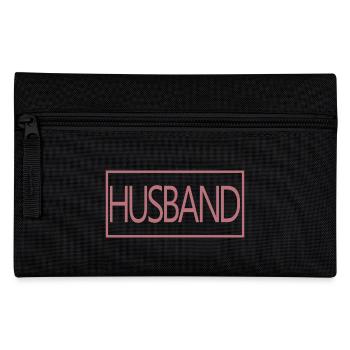 Husband Matching Engagement Wedding Honeymoon - Pencil Case - black - Front