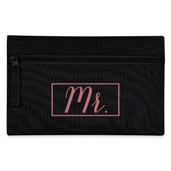 Mr. Matching Couple Verlobung Hochzeit Flitterwochen - Federtasche - Schwarz - Vorne