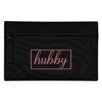 Hubby Matching Engagement Wedding Honeymoon - Pencil Case - black - Front