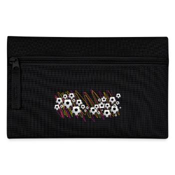 Fußbälle, Fußballfan-Streetwear - Federtasche - Schwarz - Vorne