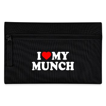 I love my munch - Pencil Case - black - Front