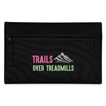 Trailrunning - Trails über Laufbänder - Federtasche - Schwarz - Vorne