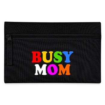 Busy mom - Pencil Case - black - Front