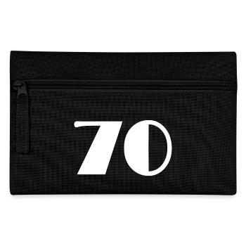 70. 70 JAHRE. 70-JÄHRIGES JUBILÄUM. GEBURTSTAG 70 JAHRE. - Federtasche - Schwarz - Vorne