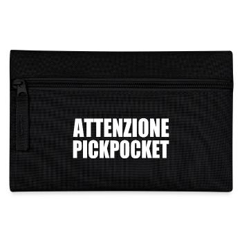 attenzione pickpocket - Pencil Case - black - Front