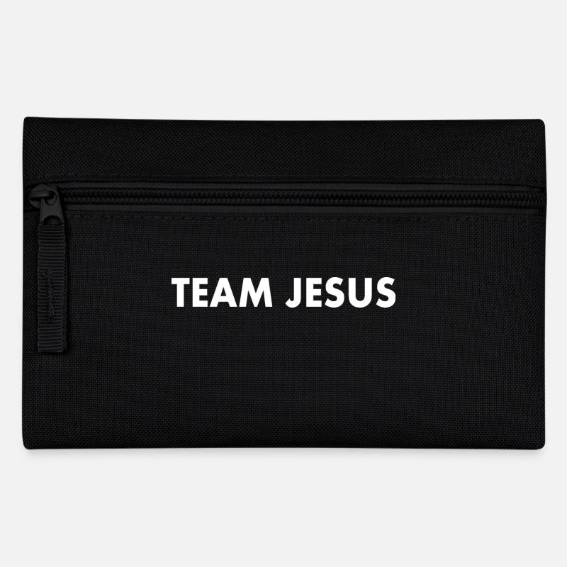 Team jesus - Federtasche - Schwarz