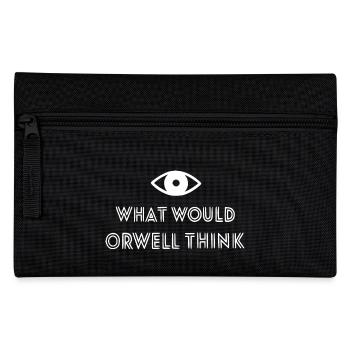 what would orwell think - Federtasche - Schwarz - Vorne