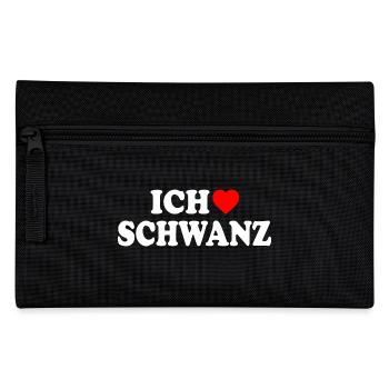 Ich liebe schwanz - Federtasche - Schwarz - Vorne