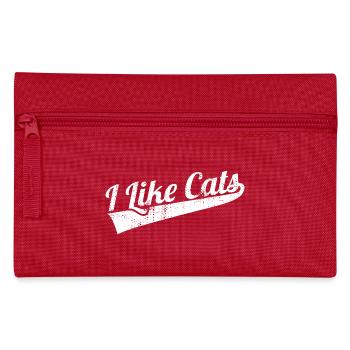 Ich mag Katzen - Federtasche - Rot - Vorne